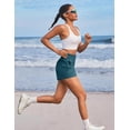 thumbnail image 5 of Pinspark Womens High Waisted Running Shorts, Lightweight Breathable Quick Dry Stretch Linerless Athletic Shorts with Pockets, 5 of 7