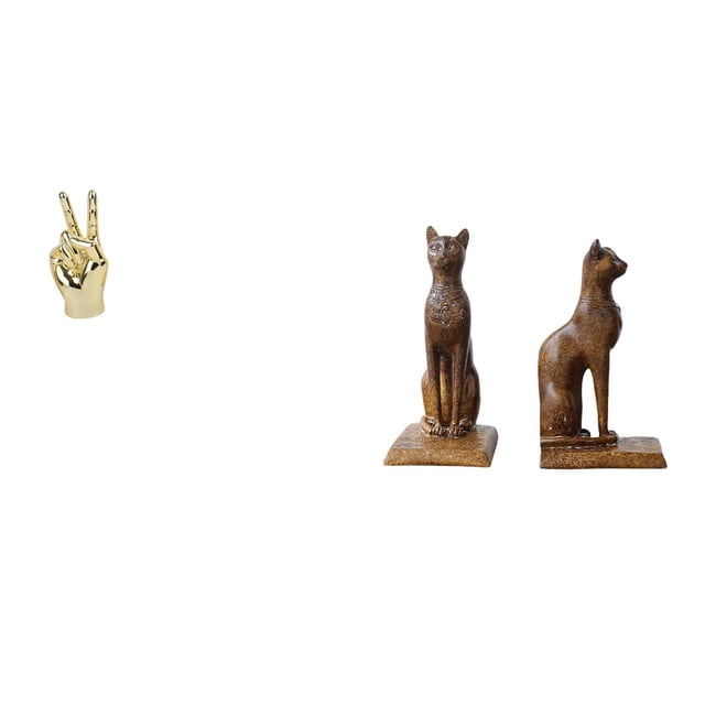 Decoración Creativa Para El Hogar, Sala De Estar, Gabinete, Estante, Estatuas De Gato Egipcio, Figuras Decorativas, Sujetalibros, Adorno De Mesa Para Oficina, Regalo De Inauguración De La