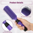thumbnail image 4 of Unique Bargains Hair Brush Detangling Brush for Women Travel Wet Hair Brush for Straight Curly Hair Barber Brush Tools Purple, 4 of 7