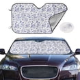 thumbnail image 2 of Kdxio Floral Butterfly Print Windshield Sun Shade,UV Rays and Sun Heat Protection,Sunshade for Car Windshield,Car Shade Front Windshield - Small, 2 of 6