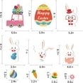 thumbnail image 5 of Toorise Easter Window Stickers 9 Sheets Cute Cartoon Bunny Window Decals Colourful Static Cling Sticker Reusable PVC Easter Decals Party Decorations for Windows Mirrors and Glass Doors, 5 of 11