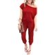 thumbnail image 1 of Mono PRETTYGARDEN Rojo de Verano con Hombros Descubiertos Talle M, 1 of 5