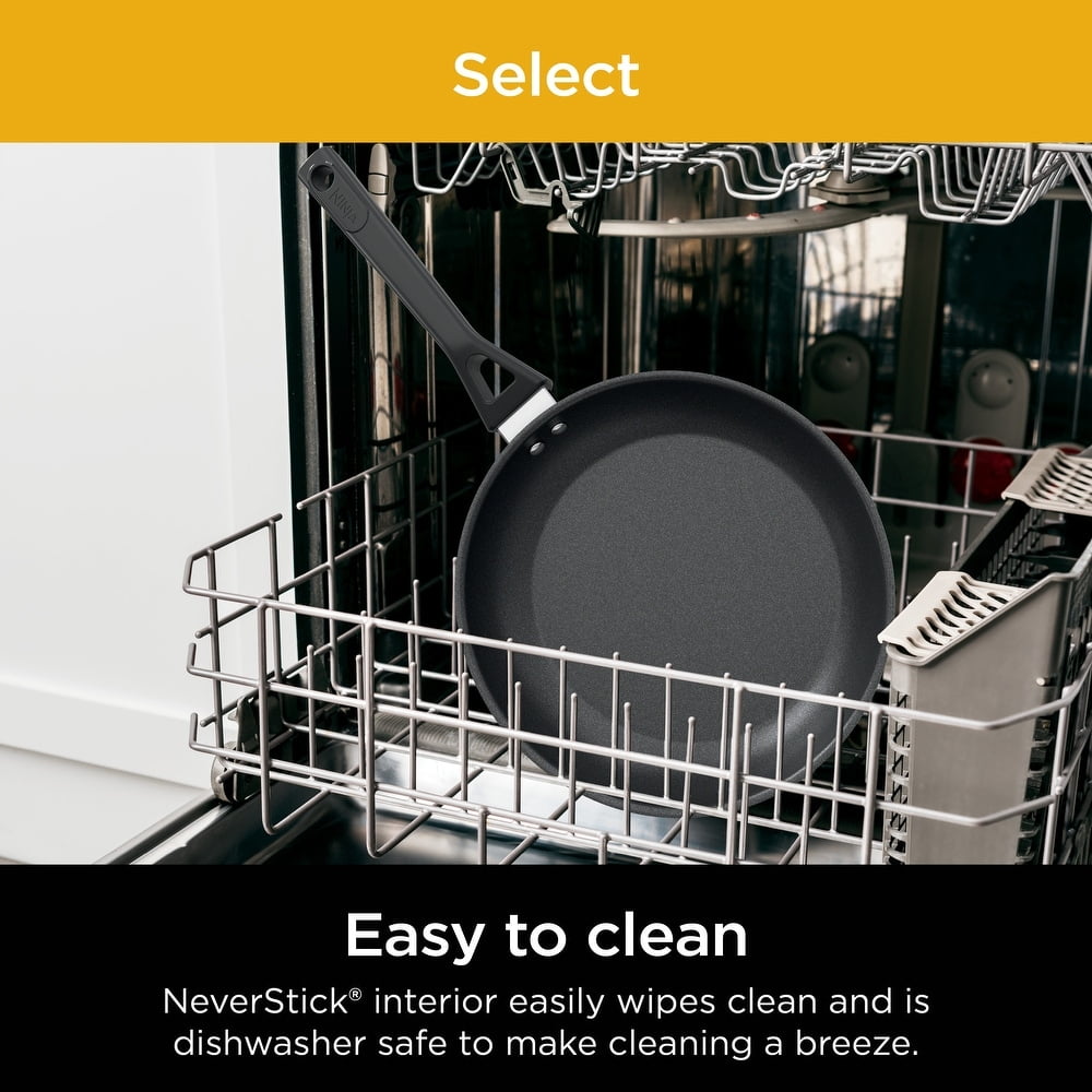 Ninja NeverStick Select Frying Pan, 12 inch, Dishwasher Safe, Oven Safe up to 350F, Black