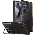 thumbnail image 1 of Poetic Neon Case Compatible with Galaxy S24 Ultra 6.8", [Built-in Camera Stand] [Compatible with MagSafe], Dual Layer Rugged Slim Shockproof Protective Cover, Black, 1 of 6