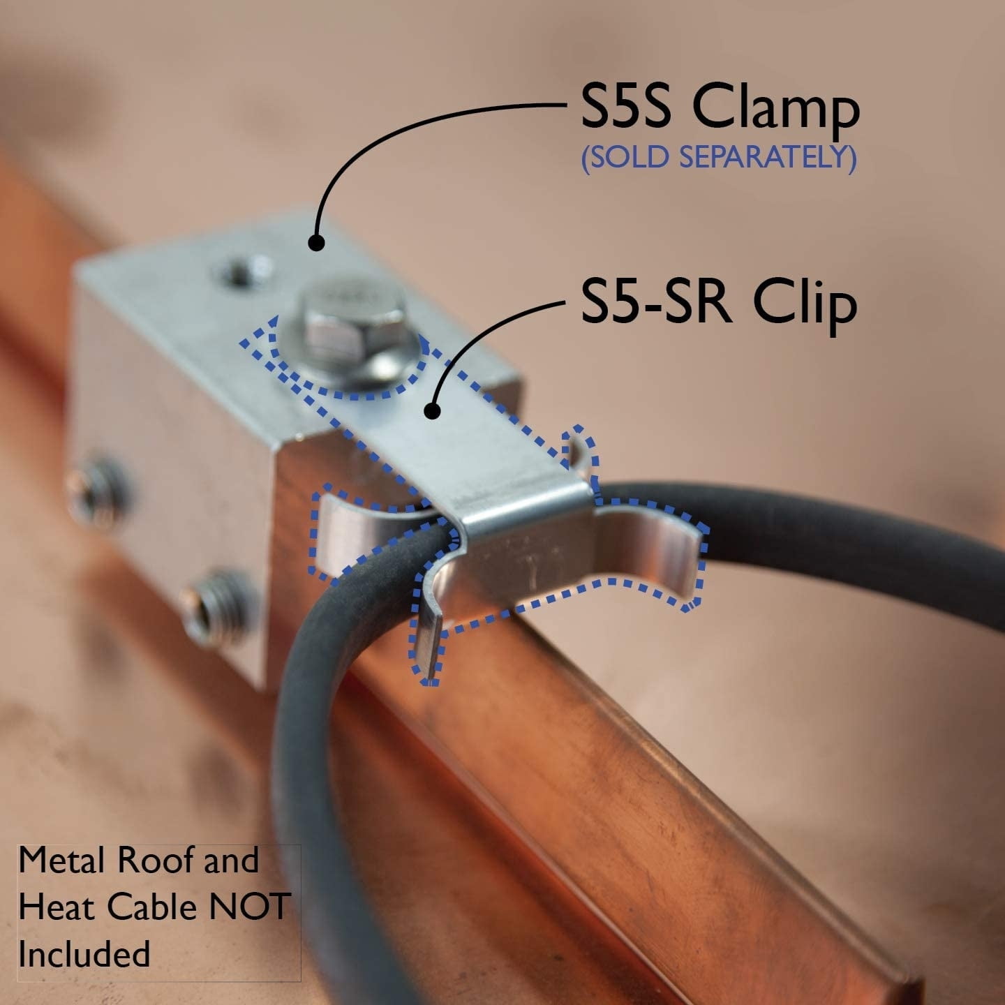 S5 Standing Seam Roof Mounting Base Clamp – Heat Cable Store