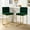 Jade, variant on 27 Inch Bar Stool, Velvet Counter Height Bar Stools, Set of 2 Bar Chairs with Back and Metal Legs, Kitchen Island Counter Stools for Pub, Dinning Room, Cafes