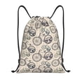 thumbnail image 1 of Gaeub Compass And Mountains In Bicycle Wheels Drawstring Backpack Bag Sport Gym Sackpack Heavy Duty String Backpack for Men Women-Small, 1 of 6