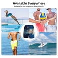 thumbnail image 7 of Kdxio White Jellyfish Dansing In The Ocean Print Men'S Swim Trunks With Compression Liner 7 Inch Inseam Quick Dry Swim Shorts, 7 of 7