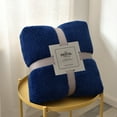 thumbnail image 1 of CEHVOM Scratch Thickened Solid Color Borlaug Sofa Blanket Flannel Blanket Clearance, 1 of 1