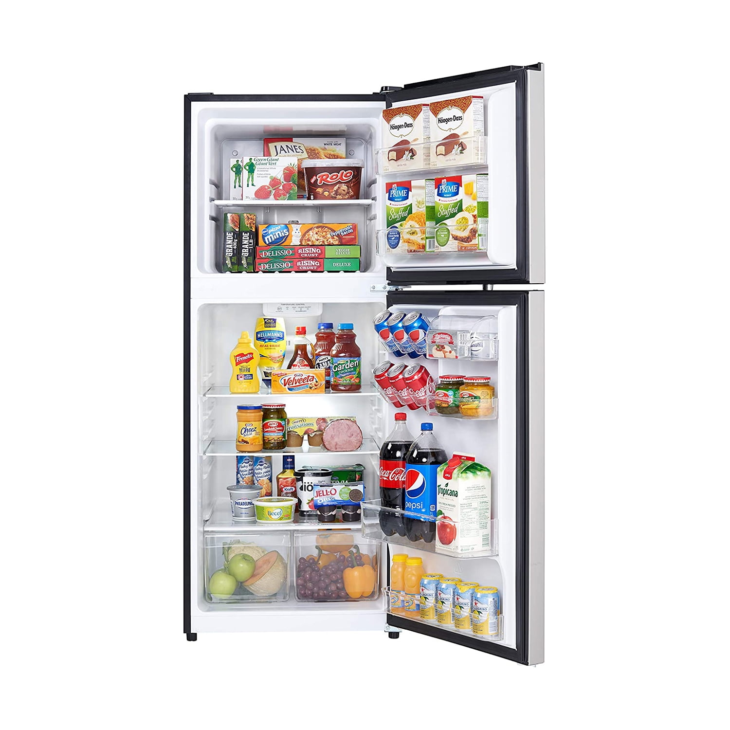 Danby 10.1 Cu. Ft. Refrigerator w/FreezerStainless Steel Look (DFF101B1BSLDB)