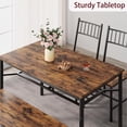 thumbnail image 4 of GAOMON Dining Table Set for 4, 47.2" Rectangular Kitchen Table with 2 Chairs & Storage Bench, Space-Saving Dining Set for Small Spaces & Apartments, 4 of 7