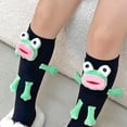 thumbnail image 6 of Aellinatey Cute Funny Frogs Calf Socks for Women Novelty Cartoon Middle Tube Socks Gift, 6 of 15
