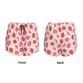 thumbnail image 3 of Balery Strawberry Pantalones cortos deportivos para mujer con forro y dos bolsillos, elásticos, para entrenamiento, gimnasio, yoga-Medium, 3 of 7