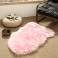 thumbnail image 4 of JOLUSERE Luxury Ultra Soft Faux Fur Area Rugs,2'x3'Fur Chair Cover Seat Pad Small Fuzzy Fur Rugs, Pink, 4 of 9