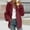 Red, variant on Womens Fleece Zip up Jacket Oversized Long Fuzzy Outerwear Fall Winter Warm Lapel Coat with Pockets New Womens Jackets Casual Dressy Green L