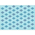 thumbnail image 1 of Ahgly Company Indoor Rectangle Patterned Electric Blue Area Rugs, 2' x 5', 1 of 1