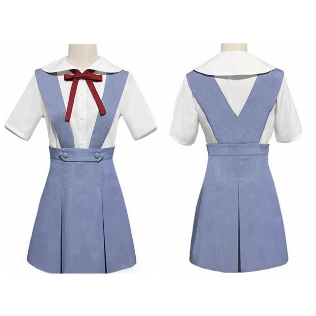 Fresco Nuevo Anime Evangelion Halloween Mujeres Cosplay JK Asuka Langley Soryu Tokio Ayanami Rei Disfraz Uniforme Escolar
