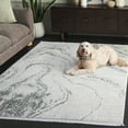thumbnail image 3 of SAFAVIEH Whisper Azalea Abstract Area Rug, Green/Ivory, 8' x 10', 3 of 11