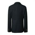 thumbnail image 6 of Gyexs Tweed Blazers for Women Plus Size Casual Long Sleeve Double Open Front Blazer Jackets Work Tops, Black, Size S, 6 of 6