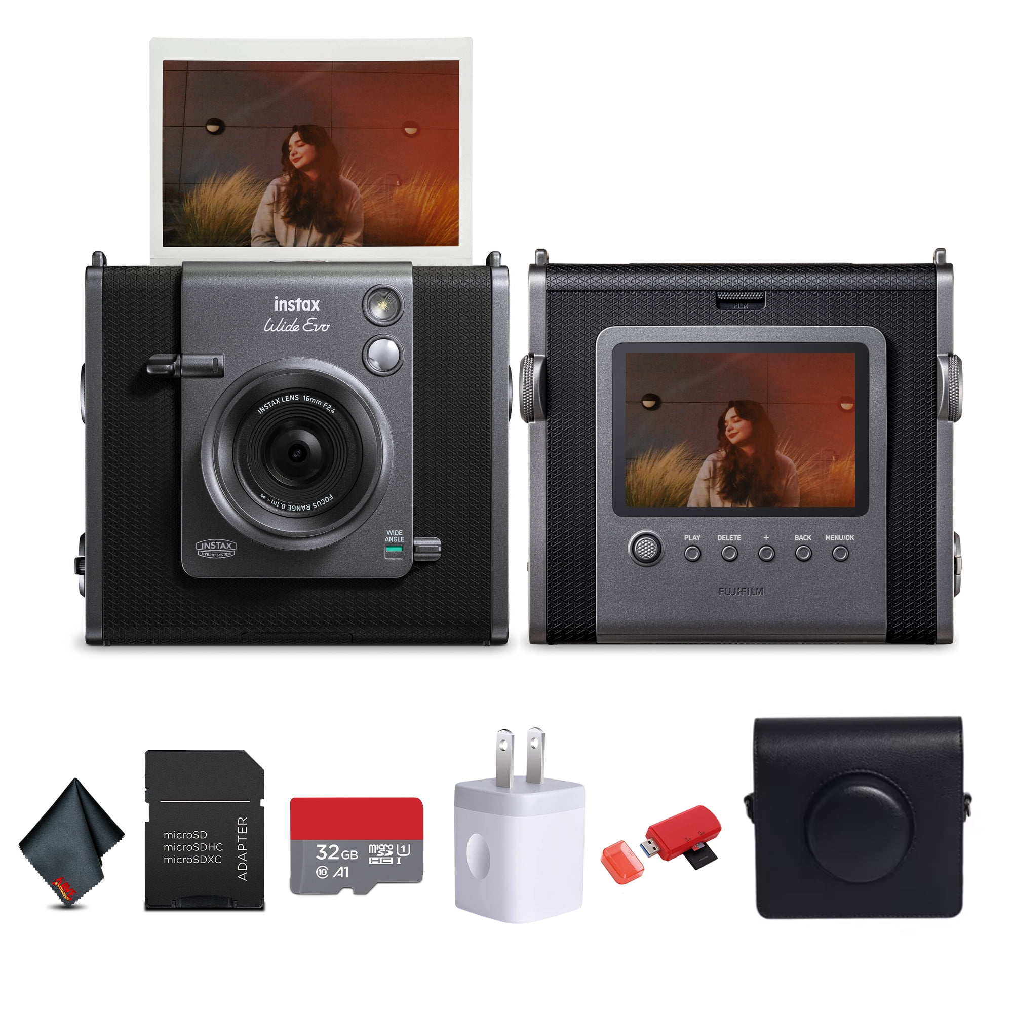 FUJIFILM INSTAX MINI EVO Limited Edition Instant Camera (Titanium