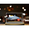 thumbnail image 3 of Superbe Dauphin Chilien Sculpté dans une Superbe Statue de Collection Crystal, 3 of 4
