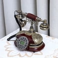 thumbnail image 2 of Teléfono fijo retro Bling Bling para oficina en casa Con función FSK/DTMF y pausa, 2 of 12
