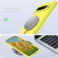 thumbnail image 2 of KOMI for Google Pixel 8 Pro Case, Silicone Phone Case with 2 Screen Protector, Soft Anti-Scratch Microfiber Lining, Full Body Shockproof Slim Cover Support Wireless Charging, Yellow, 2 of 5