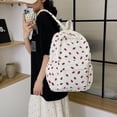 thumbnail image 3 of Mochila de pana y fresa, bonita mochila estética para mujer, mochila de viaje grande con múltiples bolsillos, 3 of 4
