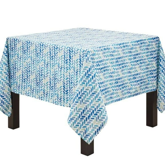 Saro Lifestyle Watercolor Chevron Design Tablecloth