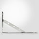 thumbnail image 2 of Soporte de estante de pared industrial duradero 2 piezas Soporte de acero inoxidable Soporte triangular con 4 tornillos (3x200mm), 2 of 6