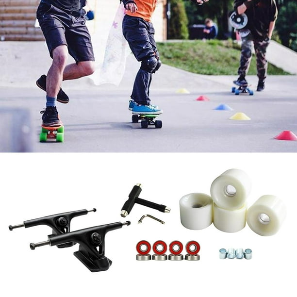 Camiones de Skate de 7 '', Ruedas de Monopatín de 52 Mm, Cojinetes de Monopatín, Herramienta para Monopatín, Reparación de Monopatín, Ensambje Macarena Ruedas De Camiones De Skate