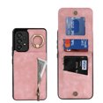 thumbnail image 1 of Allytech Galaxy A54 5G Case with Ring Holder, PU Leather Zipper Wallet Cards Holder Kickstand Shockproof Bumper Back Shell Cover Wallet Case for Samsung Galaxy A54 5G 6.4" - Pink, 1 of 8