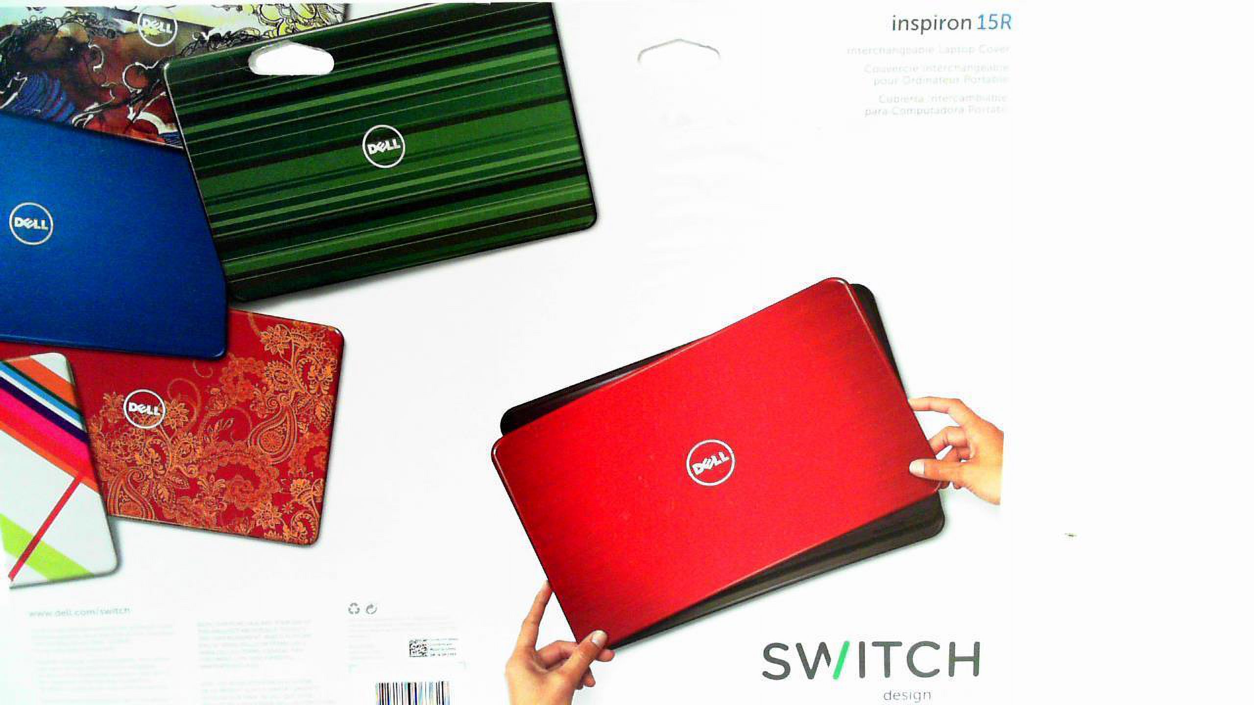 Dell SWITCH by Design Studio Peacock Blue - Notebook replacement lid - peacock blue - for Inspiron 15R, 15R N5110 - image 2 of 3