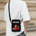thumbnail image 3 of Psesaysky Christmas Crossbody Bags Featuring Santa Red Truck, 2 Layer Lightweight Crossbody Wallet for Travel, Stretch Polyester Passport Purse, 3 of 8