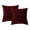 Burgundy, variant on Parkdale 18" x 18" Corduroy Velvet Solid Decorative Throw Pillow Covers Soft and Cozy Cushion Covers - Purple