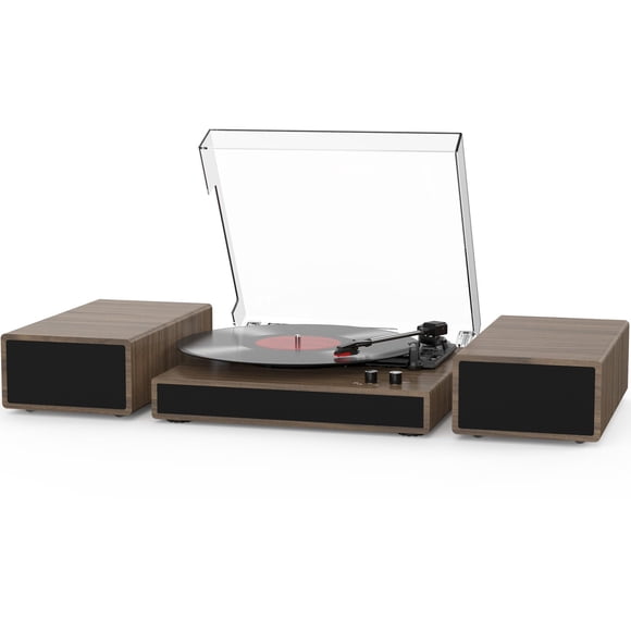 Reproductor de discos de vinilo RetroAudio con altavoces estéreo duales