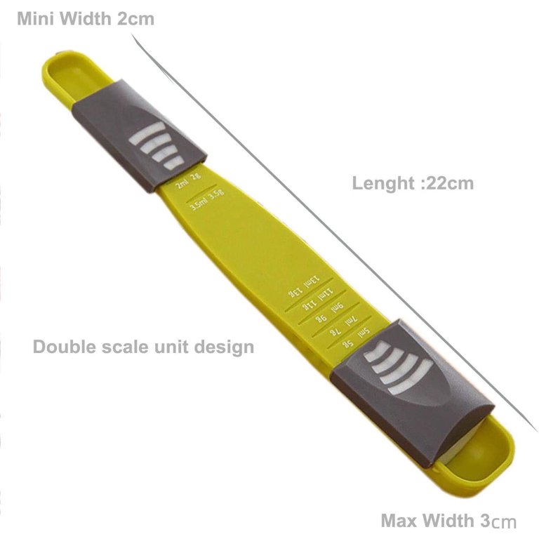 Adjustable Measuring Spoon with Double End Adjustable Scale, 9 Stalls All  in One Measuring Spoon, Wide Range of Measurements, Measures Dry and  Semi-Liquid Ingredients for Baking, Cooking, Powder 