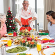 thumbnail image 5 of Delantal de Navidad, delantal de decoración navideña para cena de Navidad, fiesta, cocina, horneado, manualidades, limpieza de la casa, cocina, 5 of 5