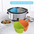 thumbnail image 2 of Reheyre Slow Cooker Pad Set - Heat Resistant, Elastic, Uniform Heating - Dishwasher Safe, Non-Stick, Leak-Proof Slow Cooker Mat - Kitchen Gadget, 2 of 8