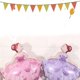 thumbnail image 4 of 3 Globos de Papel de Aluminio para Niña de Ballet, Decoración para Fiesta de Bautizo, Rosa, 4 of 10