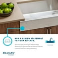 thumbnail image 6 of Elkay Crosstown Stainless Steel 35-7/8" x 20-1/4" x 9", 60/40 Double Bowl Farmhouse Sink Kit, 6 of 7
