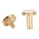 thumbnail image 2 of 50 Set Binding Rivet Round Flat Head Brass Slot Screw Rivets for Belts Bags Wallets Shoes Jackets Leather Fabric 10x10mm / 0.39x0.39in, 2 of 3