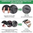 thumbnail image 3 of Cubierta colgante para silla tipo huevo para Patio, cubierta impermeable para silla columpio con cremallera, Protector de muebles para exteriores, funda para silla de jardín, 3 of 5