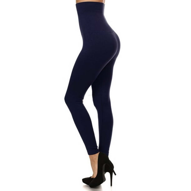 Premium Women Thick High Waist Tummy Compression Slimming Leggings French  Terry Lining Plus Size L XL - Walmart.com