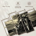 thumbnail image 6 of Elephant Stock Outdoor Vintage Motorcycle Wall Art - Horizontal Multi Panel Canvas - Living Room Wall Decor - Transportation Multi Panel - Black And Gray Decor - 36" x 22", 6 of 8