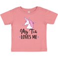 thumbnail image 3 of Inktastic My Tia Loves Me Unicorn Girls Baby T-Shirt, 3 of 5