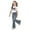 Grey, variant on Gunia Cute Outfits For Girls Stylish Casual Outfit Flare Pants Top 2 Piece Comfy Soft Clothes Set Girls Summer Outfits 7-13 Years
