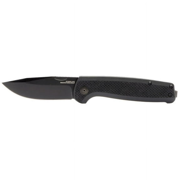 SOG Terminus SJ Pocket Knife 2.9" Drop Point D2 Titanium Nitride Blade G-10 Handle Black