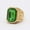 Golden Green Stone, variant on Vintage Masonic Gem Mens Titanium Steel Ring With Mixed Color Stones Sizes 8 9 10 11 12 13 Ideal Gift For Mens