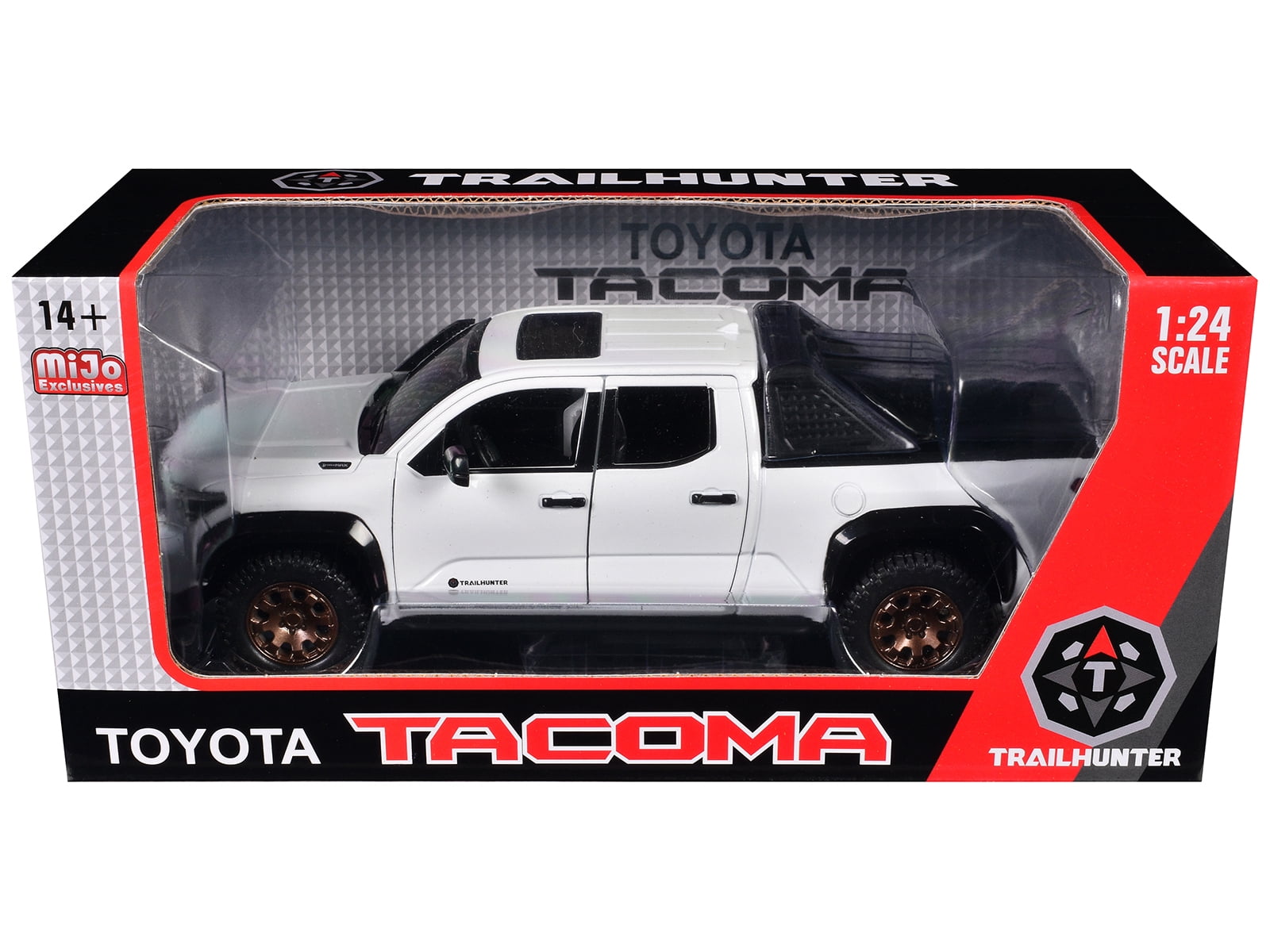 2024 Toyota Tacoma Trailhunter Edition Pickup Truck White Metallic 1/24 Diecast Model Car